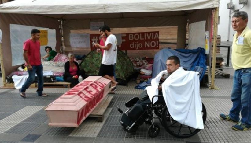 Empieza huelga de hambre en Cochabamba, Santa Cruz y Tarija en rechazo a la habilitación de Evo