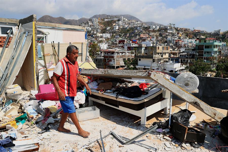 Desolación en Acapulco, temen que la reconstrucción será lenta y los efectos económicos, muy perjudiciales