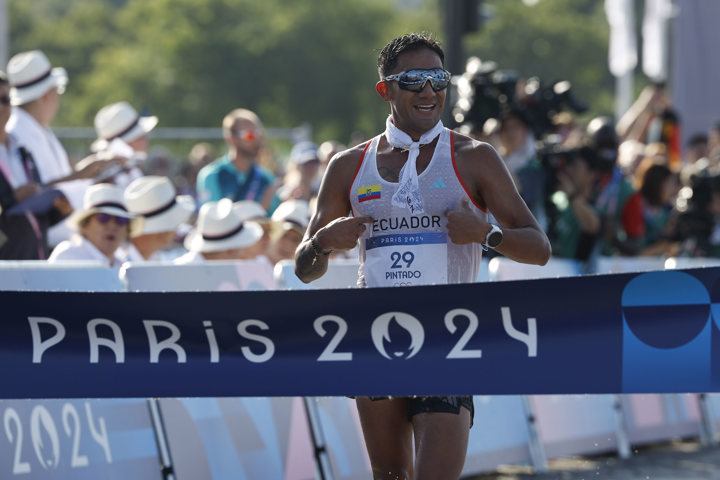 París 2024: Ecuador se baña en oro con Brian Pintado en los 20 kilómetros de la marcha