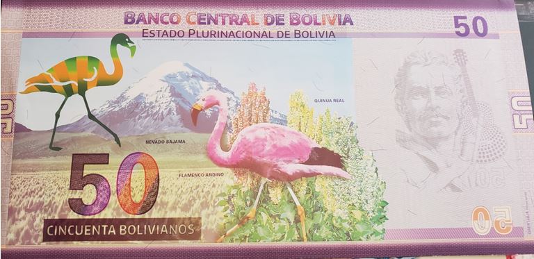El nuevo billete de Bs 50 tiene las imágenes de "Cañoto", Bruno Racua y Zárate Willka