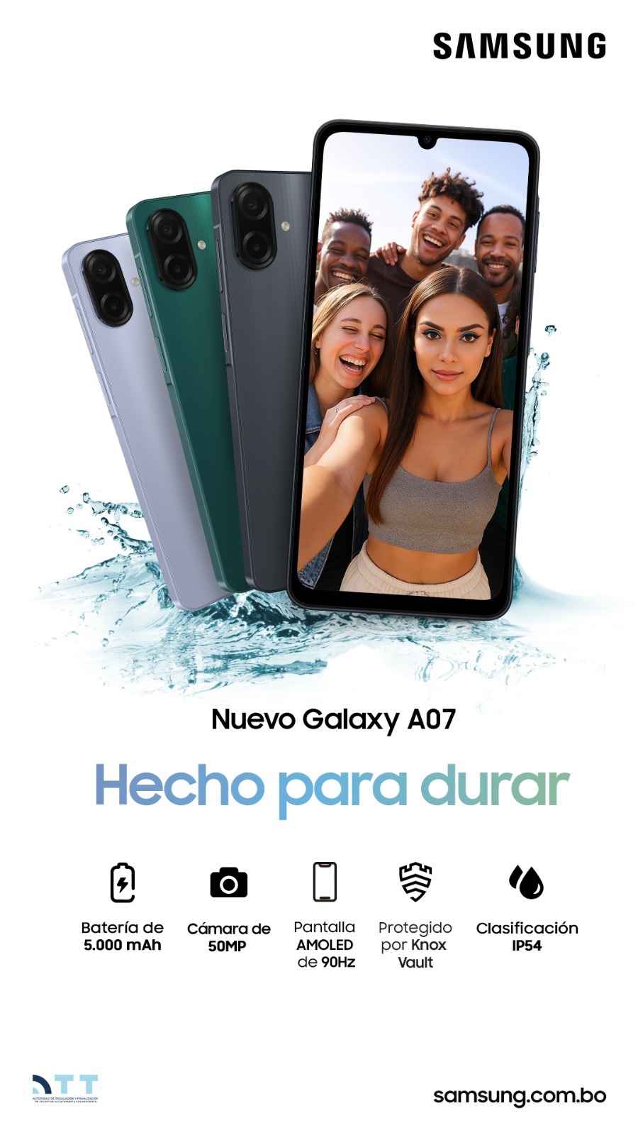 Samsung Galaxy A07 y A17 llegan a Bolivia con rendimiento optimizado, cámara avanzada y hasta 6 años de actualizaciones