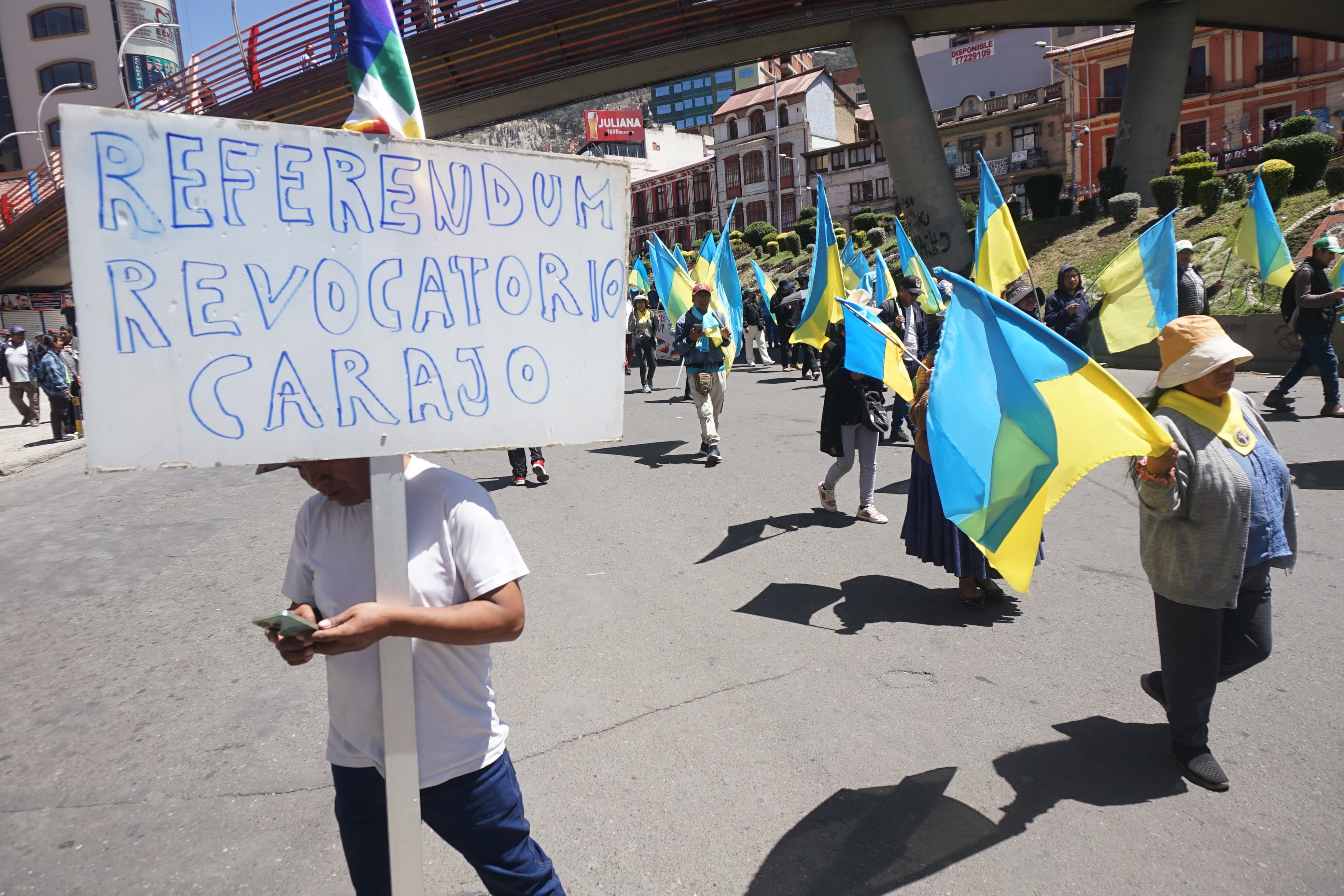 Marchan a favor de Lara; Gobierno no sabe si es social, política o por "pegas"