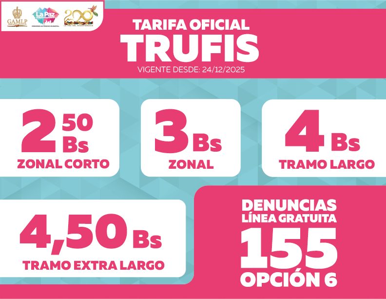 Precio del minibús en La Paz se establece en Bs 3 para el tramo corto