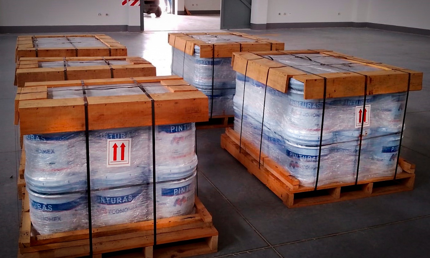 Confiscan 216 baldes de pintura con mercurio procedentes de México y  que ingresaron desde Chile