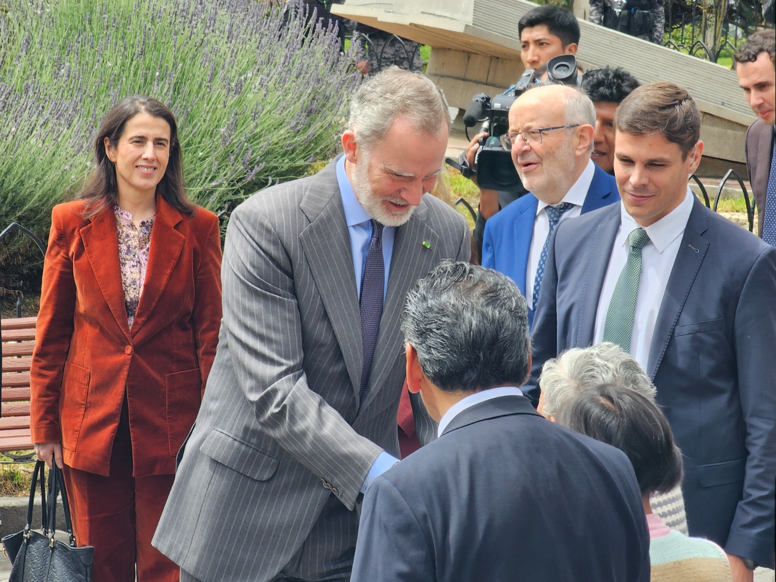 Tras visitar el Musef, Paz y Felipe VI retornan a Palacio Quemado