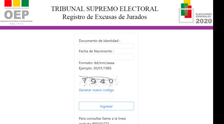 TSE habilita plataforma virtual para presentar excusas de jurados electorales hasta el 27 de septiembre