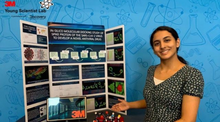 Anika Chebrolu, la estudiante de 14 años premiada por el descubrimiento de una molécula que puede ayudar a combatir el coronavirus