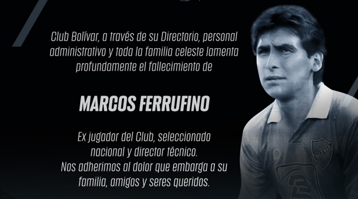 El Covid-19 se cobra la vida del director técnico de fútbol, Marco Ferrufino