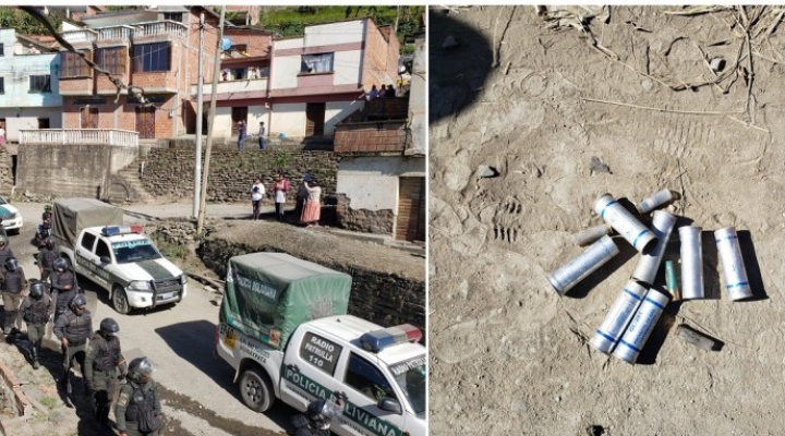 Policía gasifica a cocaleros de Anguías, en Sud Yungas