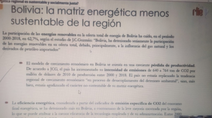 Experto afirma que las emisiones de CO2 aumentaron 13% la última década en Bolivia