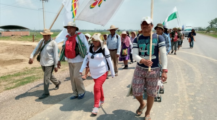 Marcha repone parlamento indígena y aglutina pueblos de cuatro departamentos del país