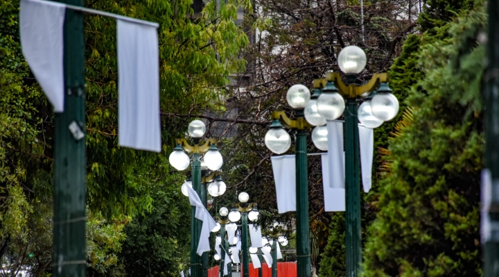 Banderas blancas en centro paceño: Arias pide recibir en paz a marchistas y no responder a la provocación