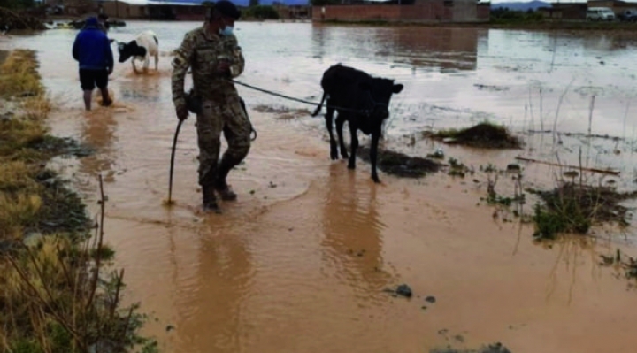 La Paz y Cochabamba, los departamentos más afectados por las lluvias