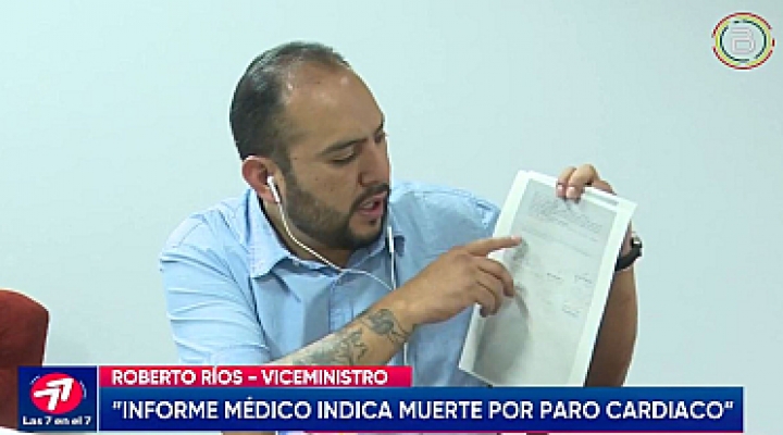 Gobierno señala que Erwin Chávez murió por un paro cardiaco, no menciona el disparo que sufrió en el ojo