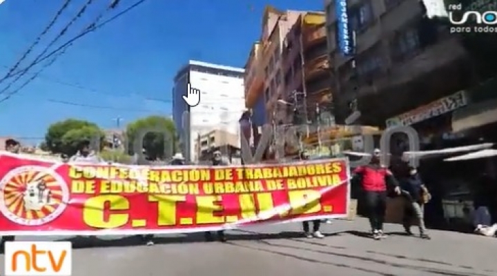 Comienza la marcha del Magisterio Urbano; piden que el gobierno escuche sus demandas