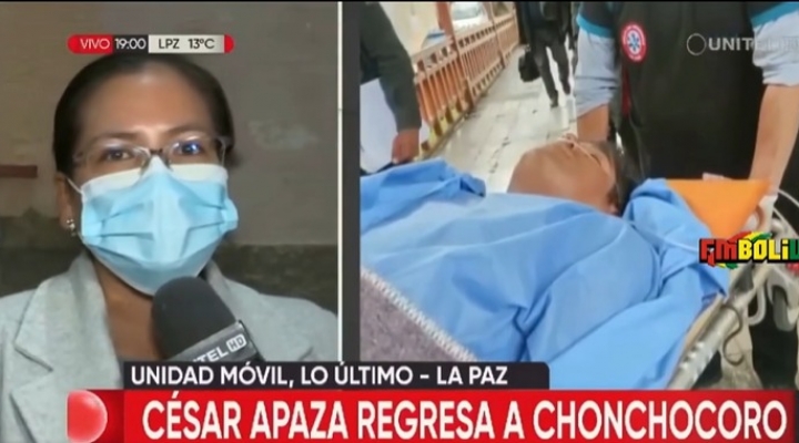 De manera sorpresiva, el Régimen Penitenciario determinó el traslado de Apaza del Hospital de Clínicas a Chonchocoro