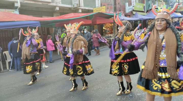 Arranca la entrada del Gran Poder 2023 con la Diablada Unión de Bordadores