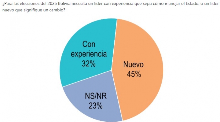 Encuesta: el 45% de la población busca un líder nuevo de cambio para las elecciones 2025