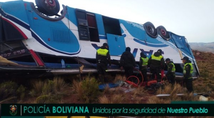 Accidente de tránsito en la ruta Tarija-Cochabamba deja cinco muertos