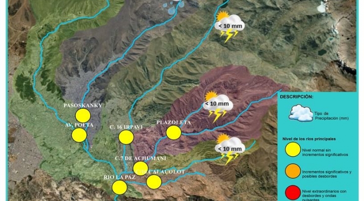 Alcaldía declara alerta de emergencia,  es posible que esta tarde ocurran lluvias  e inundaciones similares a las de ayer