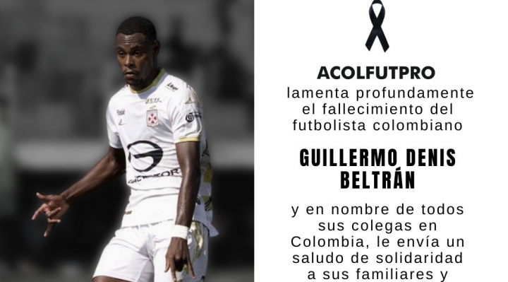 Agremiación colombiana dice que la condición de futbolista fallecido era precaria  