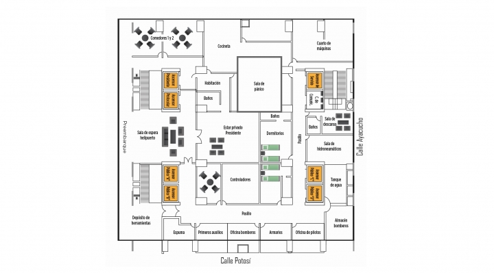 La “sala de preembarque” del nuevo Palacio mide 750 metros y es de uso casi exclusivo de Morales