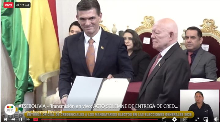 Paz enfatiza en la unidad y la concertación y adelanta que su Gobierno será “firme”