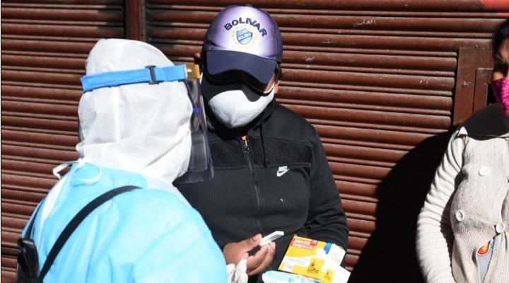 Bolivia suma 722 contagios nuevos de coronavirus y el total sube a 109.149