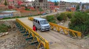 Habilitan puente vehicular Callapa y se reanuda el paso vehicular