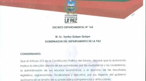 Censo: Auto de buen de gobierno regirá del 22 al 25 de marzo en La Paz y el 23 no estará permitido circular