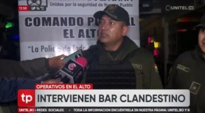 Policía interviene “La Colmena”, un bar clandestino  en El Alto, y arresta a 152 personas 1