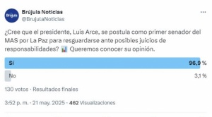 Candidatura de Arce al Senado divide opiniones: apoyo en Facebook y críticas en X por posible blindaje judicial 1