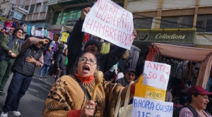 Gremiales marchan por el centro  paceño debido a la crisis;  Montenegro  reitera a la ALP que apruebe créditos