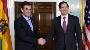 Rodrigo Paz destaca que "Bolivia se abre al mundo" tras reunirse con Marco Rubio