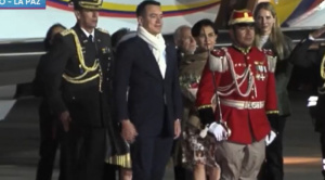 El presidente de Ecuador, Daniel Noboa, es el tercer mandatario que llega para la transmisión de mando