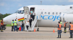 Áñez llegó a Trinidad luego de recuperar su libertad el jueves tras casi cinco años de prisión