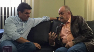 Paz y Lara despiden a Azkargorta; y el Vicepresidente propone levantarle una estatua afuera del Hernando Siles