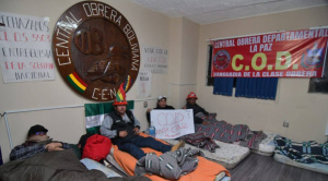 La COB instala tres piquetes de huelga de hambre contra el DS 5503