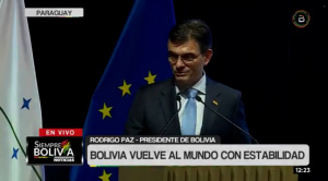 Paz anuncia que logró preacuerdos  con países que asistieron a firma de  acuerdo entre Mercosur y la UE