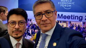 Desde Davos, Espinoza y Aramayo resaltan el futuro que tiene Bolivia 