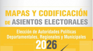 TSE publica mapas y listado oficial de asientos electorales para las subnacionales 2026