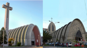 Dos iglesias casi idénticas unen a Chillán y La Paz a través de la arquitectura