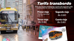 La alcaldía estabece nuevas tarifas para el PumaKatari desde el 2 de febrero