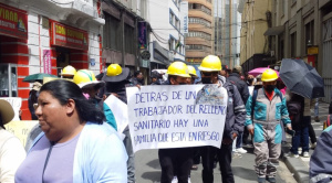 Trabajadores del relleno sanitario denuncian inestabilidad laboral y marchan contra la alcaldía