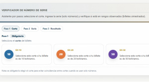 BCB habilita plataforma digital para verificar billetes de la serie B