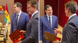 Retorna a Bolivia el crucifijo que Paz Zamora dejó como presagio