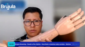 Joven boliviano fabrica prótesis personalizadas 