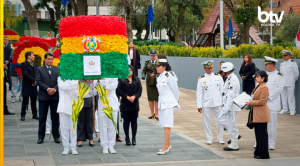 Autoridades del Ejecutivo, FFAA y Policía encabezan actos por el Día del Mar en La  Paz; el presidente estará en Puerto Quijarro