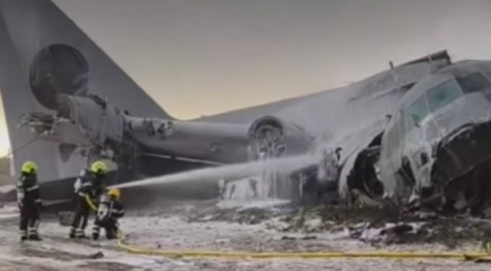 El Hércules se salió de pista tras aterrizar; se presume que llevaba dinero del BCB